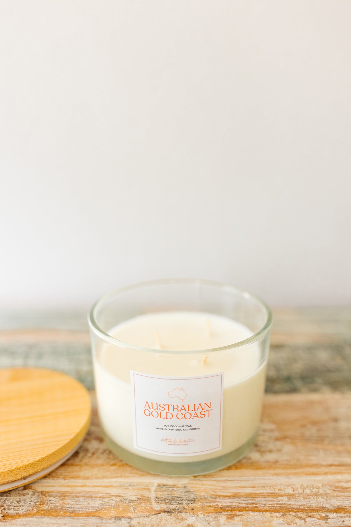 Australian Gold Coast | The Global Collection (3-Wick) | Hot Mess Creations — All Natural, Hand Crafted Candles Made in Ventura, California